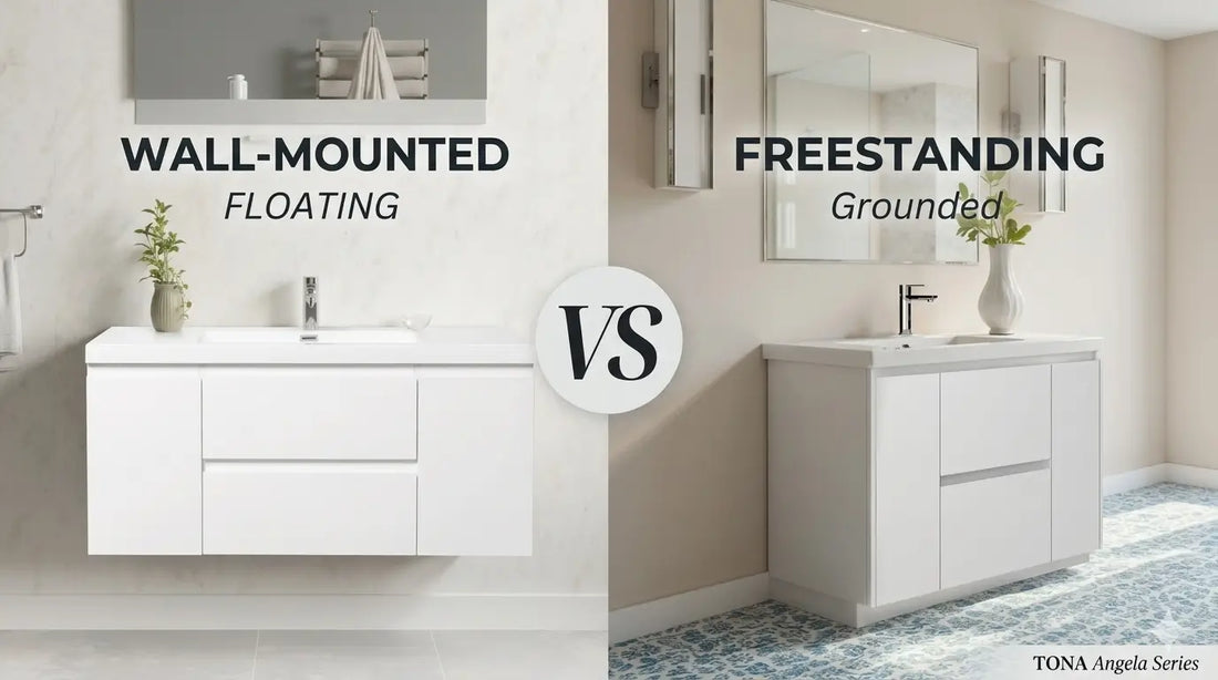 Choosing Between Floating Vanities and Freestanding Cabinets for Storage Optimization TONA Bathroom Furniture
