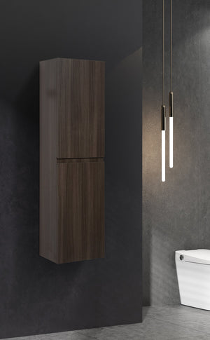 Angela 60'' Grey Oak Floating Side Unit Cabinet TONA Bathroom Furniture