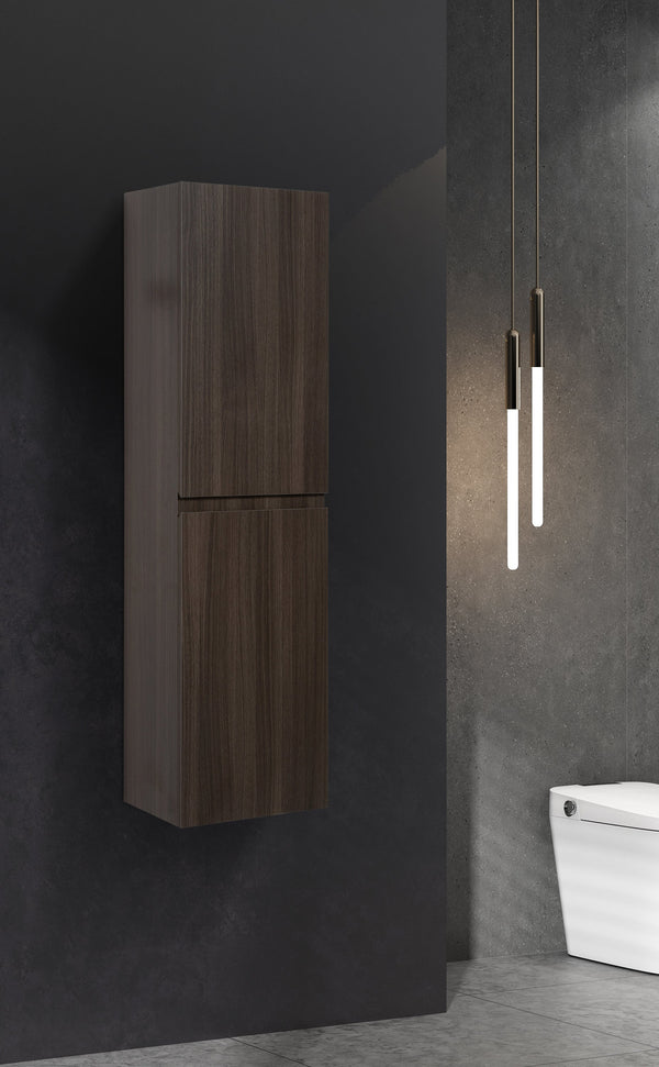 Angela 60'' Grey Oak Floating Side Unit Cabinet TONA Bathroom Furniture