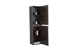 Angela 60'' Grey Oak Floating Side Unit Cabinet TONA Bathroom Furniture