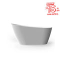 Allure Glossy White Elegant Sloped Freestanding Acrylic Bathtub (59''/67'') TONA Bathroom Furniture