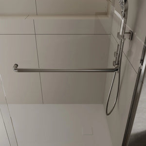 Aluminum Frame 56-60" x 72"  Double Sliding Shower Door in Brushed Nickel TONA Bathroom Furniture