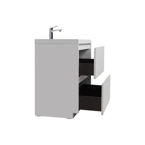 Angela-T 36'' Single Sink Bathroom Vanity with White Countertop in HG.White