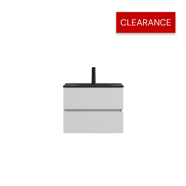 Emily 26" Floating Bathroom Vanity with Black Quartz Sands Countertop TONA Bathroom Furniture