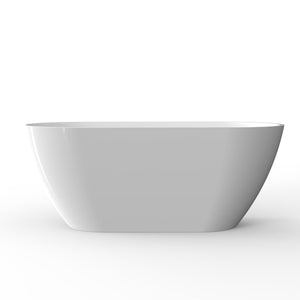 Flora-T Modern Acrylic Freestanding Bathtub Sleek Design (59'' / 67'') TONA Bathroom Furniture