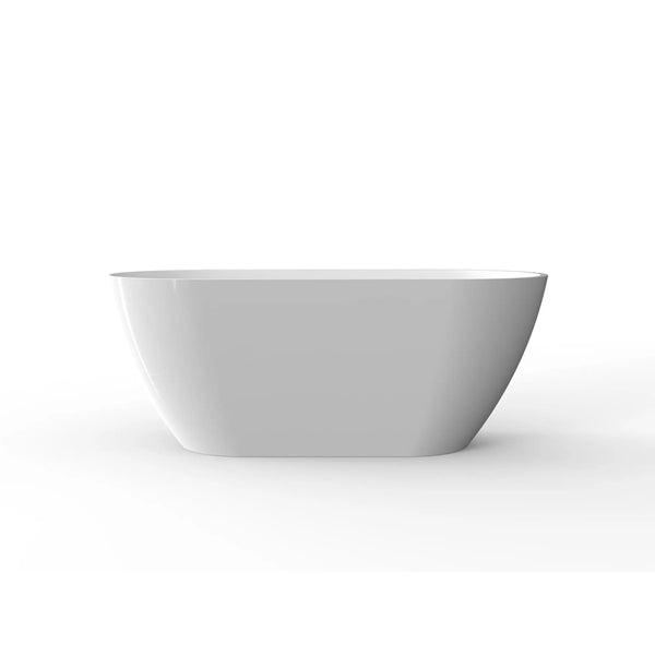 Flora Modern Acrylic Freestanding Bathtub Sleek Design (59''/67'') TONA Bathroom Furniture