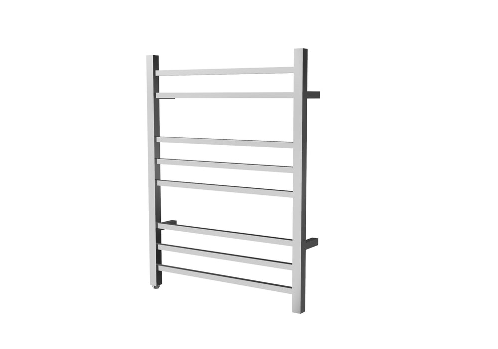 HE007 TOWEL RACK/TOWEL WARMER 8 STRAIGHT BAR,WALL-MOUNTED PLUG-IN,HARDWIRED STAINLESS STEEL TONA Bathroom Furniture