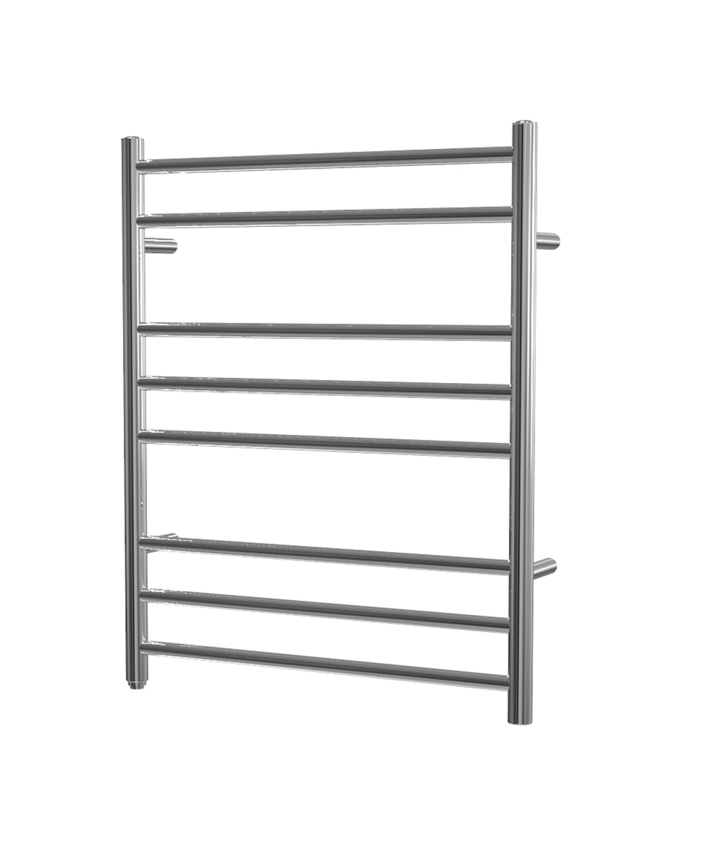 HE008 TOWEL RACK/TOWEL WARMER 8 STRAIGHT BAR,WALL-MOUNTED PLUG-IN,HARDWIRED STAINLESS STEEL TONA Bathroom Furniture