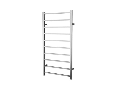 HE009 TOWEL RACK/TOWEL WARMER 10 STRAIGHT BAR,WALL-MOUNTED PLUG-IN,HARDWIRED STAINLESS STEEL TONA Bathroom Furniture