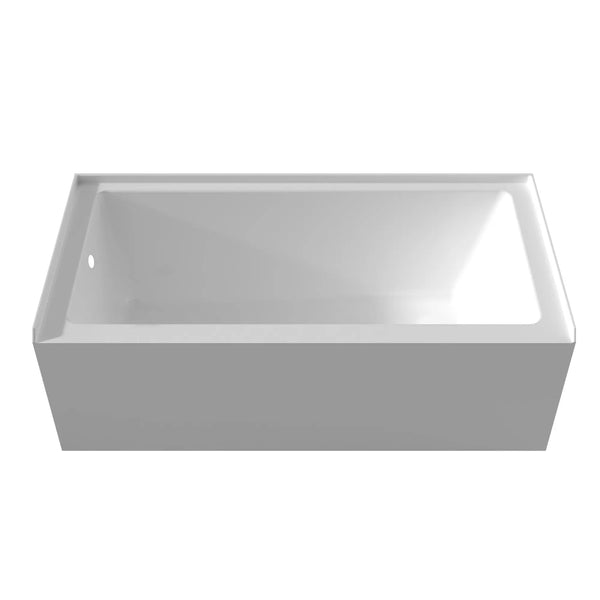 Manhattan 60" Rectangular Alcove Acrylic Bathtub Left Drain TONA Bathroom Furniture