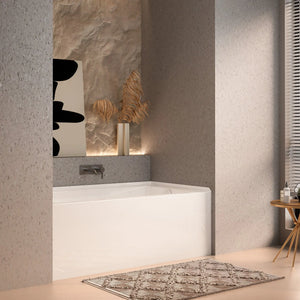 Manhattan 60" Rectangular Alcove Acrylic Bathtub Right Drain TONA Bathroom Furniture
