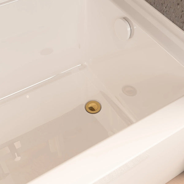 Manhattan 60" Rectangular Alcove Acrylic Bathtub Right Drain TONA Bathroom Furniture