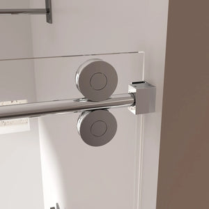 Single Sliding 56-60" x 76" Frameless Shower Door with 3/8" Tempered Glass, Chrome TONA Bathroom Furniture