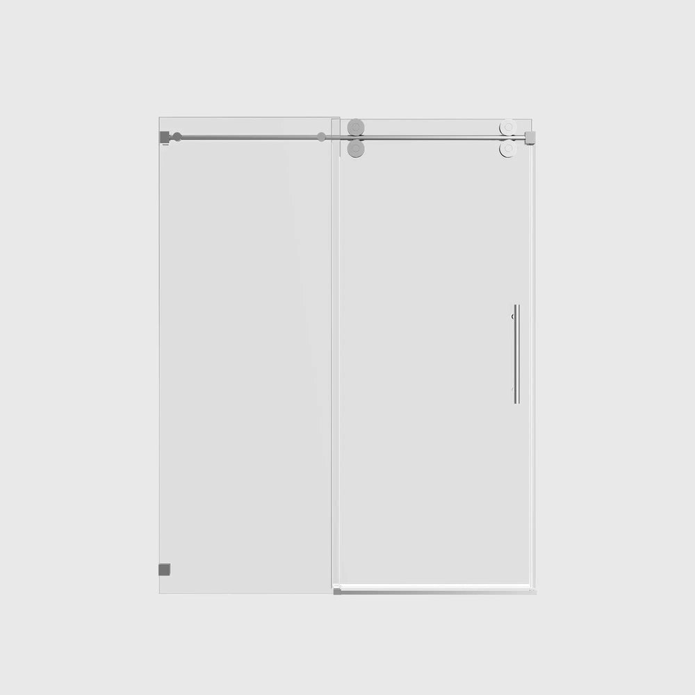 Single Sliding 56-60" x 76" Frameless Shower Door with 3/8" Tempered Glass, Chrome TONA Bathroom Furniture