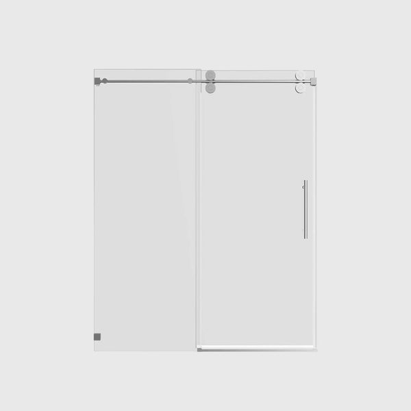 Single Sliding 56-60" x 76" Frameless Shower Door with 3/8" Tempered Glass, Chrome TONA Bathroom Furniture