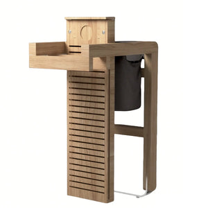 TONA Solid Wood Bathtub Caddy Tray, Expandable Adjustable Bath Shelf 10"-25" TONA Bathroom Furniture