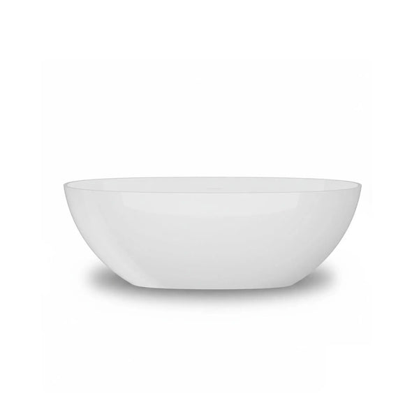 Viking 65'' Stone Resin Freestanding Soaking Bathtub in Glossy White TONA Bathroom Furniture