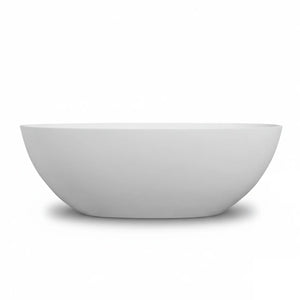 Viking 65'' Stone Resin Freestanding Soaking Bathtub in Matte White TONA Bathroom Furniture