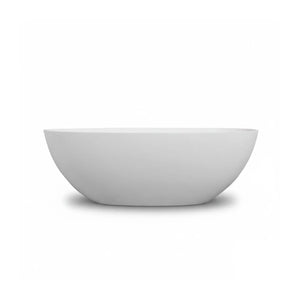 Viking 65'' Stone Resin Freestanding Soaking Bathtub in Matte White TONA Bathroom Furniture