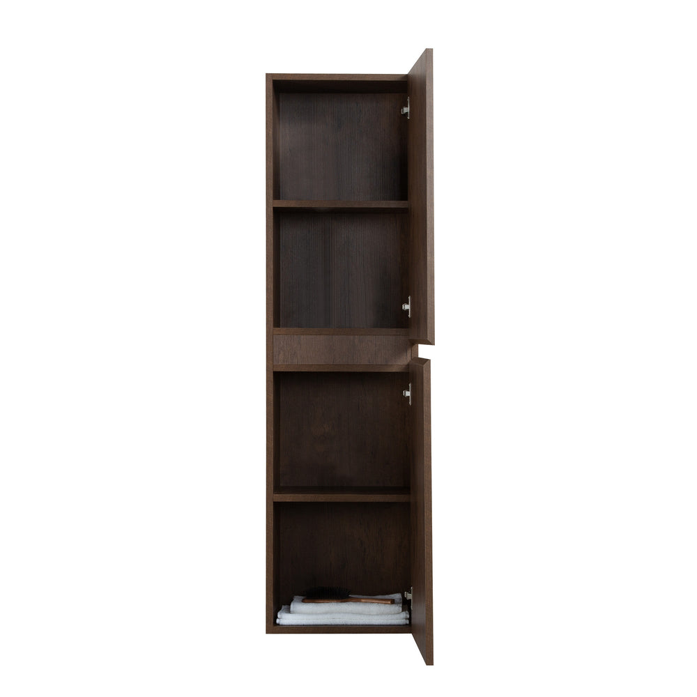 Angela 60'' Rose Wood Floating Side Unit Cabinet TONA Bathroom Furniture