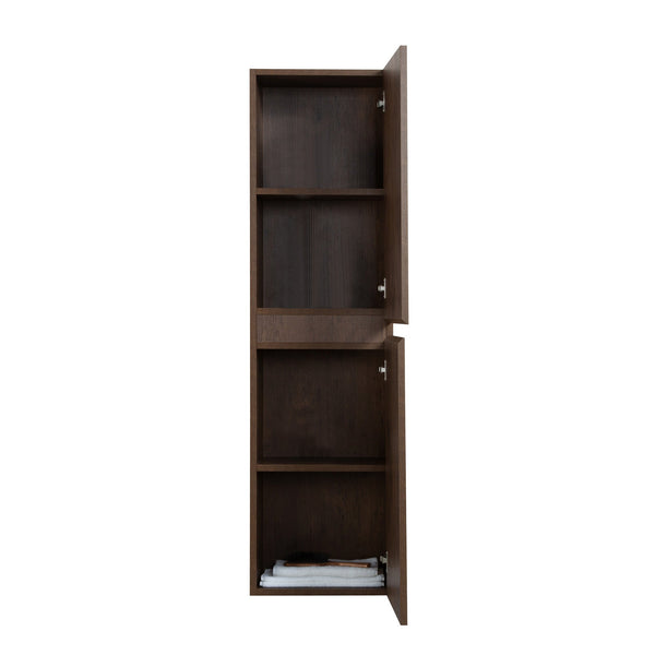 Angela 60'' Rose Wood Floating Side Unit Cabinet TONA Bathroom Furniture