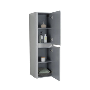 BOVA Side Cabinet in A.Gray with Built-In Partitions and Damping Hinges TONA Bathroom Furniture