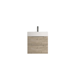 Combo-T 24'' Floating Single Vanity with Gloss white Resin Stone Sink TONA Bathroom Furniture