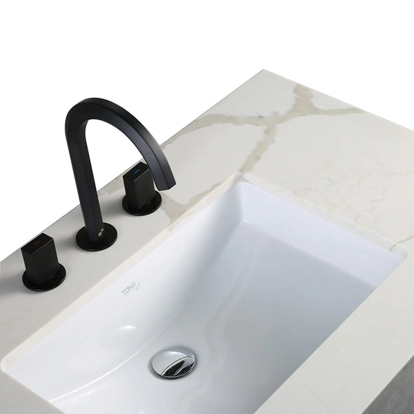 Freda 40'' Floating Vanity Single Sink with Ceramic Countertop TONA Bathroom Furniture