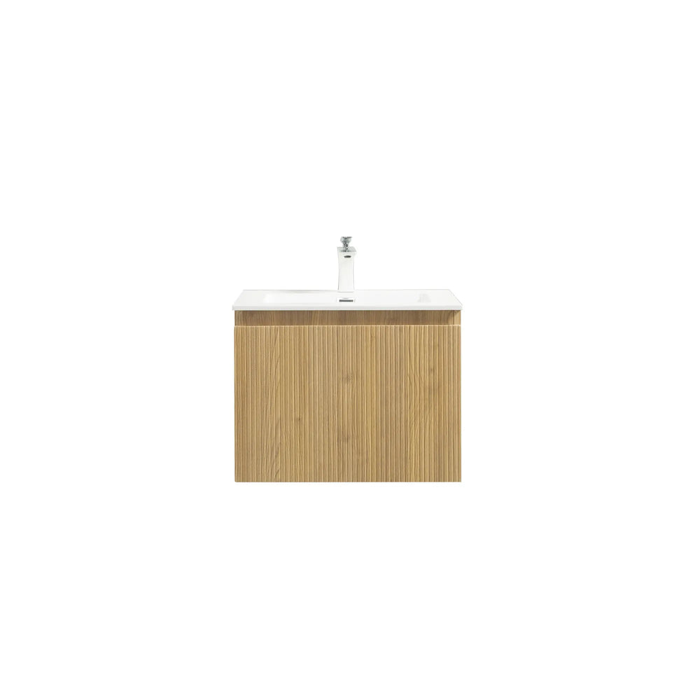 Liner 24'' Floating Single Vanity with White Resin Top TONA Bathroom Furniture