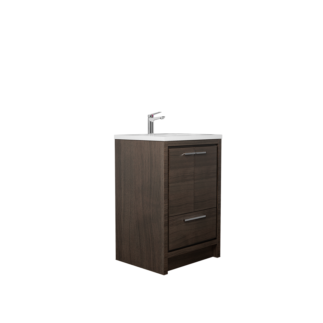 TONA Allier Freestanding Vanity Single Sink with White Countertop  (24"-48")