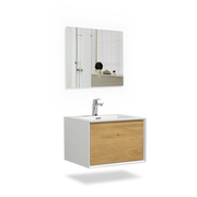 Wall Mounted Bathroom Vanity with Faux Marble Integrated Top&Sink - TONA Furla