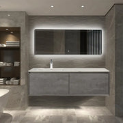Wall Hung Bathroom Vanity with Quartz Top & Ceramic Sink - TONA Freda