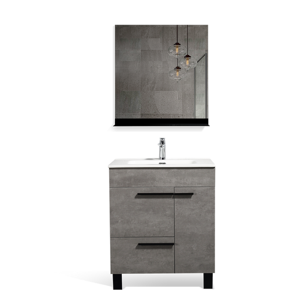 Freestanding Bathroom Vanity with Faux Marble Integrated Top&Sink - TONA Gill
