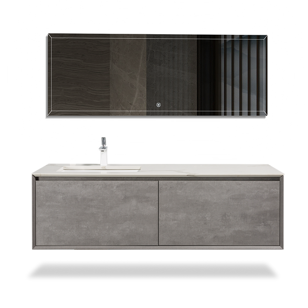 Wall Hung Bathroom Vanity with Quartz Top & Ceramic Sink - TONA Freda