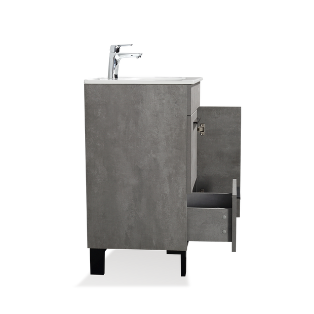 Freestanding Bathroom Vanity with Faux Marble Integrated Top&Sink - TONA Gill