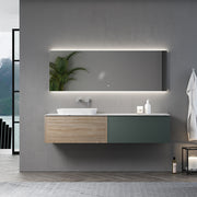 Floating Bathroom Vanity Wall Hung Vanity with porcelain slab Italian minimalist style Fontana