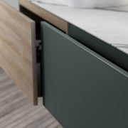 Floating Bathroom Vanity Wall Hung Vanity with porcelain slab Italian minimalist style Fontana