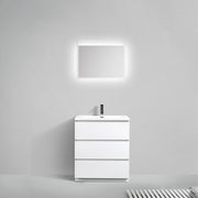 Freestanding Bathroom Vanity with Artificial Stone Integrated Top&Sink - TONA Edison