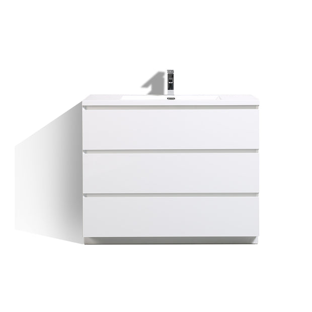 Freestanding Bathroom Vanity with Artificial Stone Integrated Top&Sink - TONA Edison