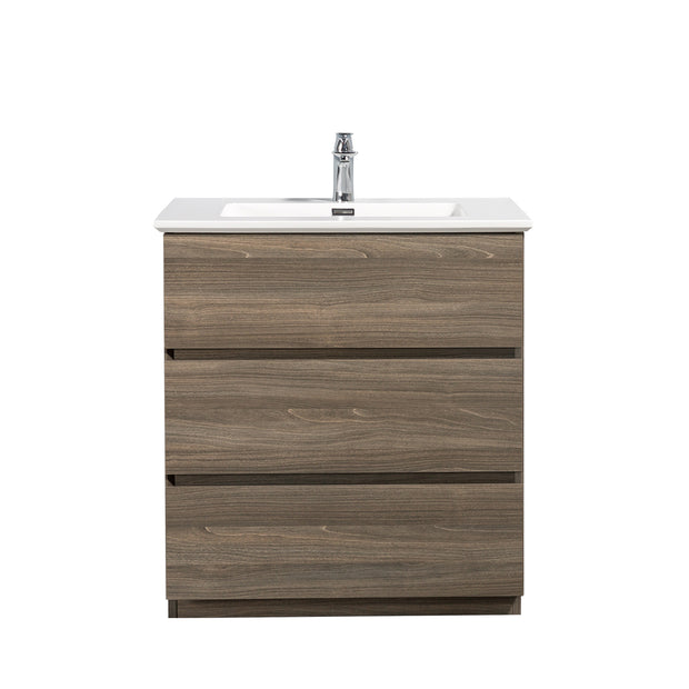 Freestanding Bathroom Vanity with Artificial Stone Integrated Top&Sink - TONA Edison