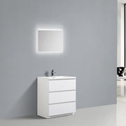 Freestanding Bathroom Vanity with Artificial Stone Integrated Top&Sink - TONA Edison