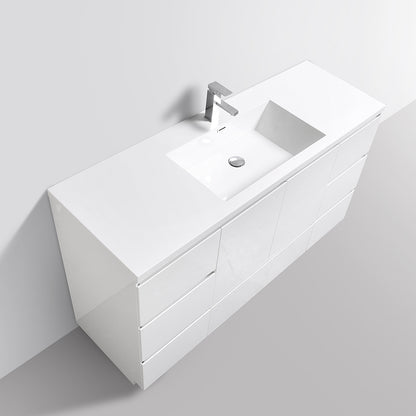 Freestanding Bathroom Vanity with Artificial Stone Integrated Top&Sink - TONA Edison