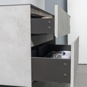Floating Bathroom Vanity Set with Porcelain Slab Countertop - TONA Lamina