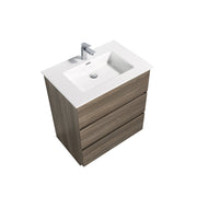Freestanding Bathroom Vanity with Artificial Stone Integrated Top&Sink - TONA Edison