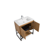Freestanding Bathroom Vanity with Integrated Top and Sink - TONA Allen