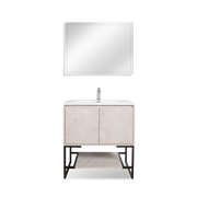 Freestanding Bathroom Vanity with Integrated Top and Sink - TONA Allen