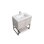 Freestanding Bathroom Vanity with Integrated Top and Sink - TONA Allen