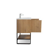 Freestanding Bathroom Vanity with Integrated Top and Sink - TONA Allen