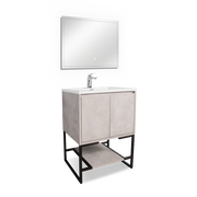 Freestanding Bathroom Vanity with Integrated Top and Sink - TONA Allen