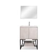 Freestanding Bathroom Vanity with Integrated Top and Sink - TONA Allen